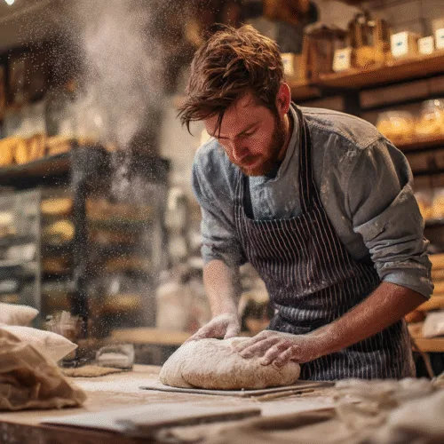 Bakery website showcasing a variety of baked goods with a clean