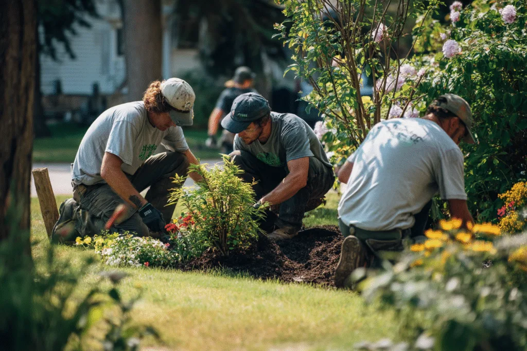 A vibrant and well-maintained garden designed by a professional landscaper