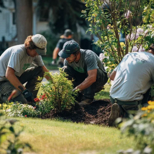 A vibrant and well-maintained garden designed by a professional landscaper