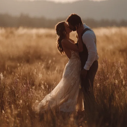 Wedding photographer portfolio website displaying wedding photos